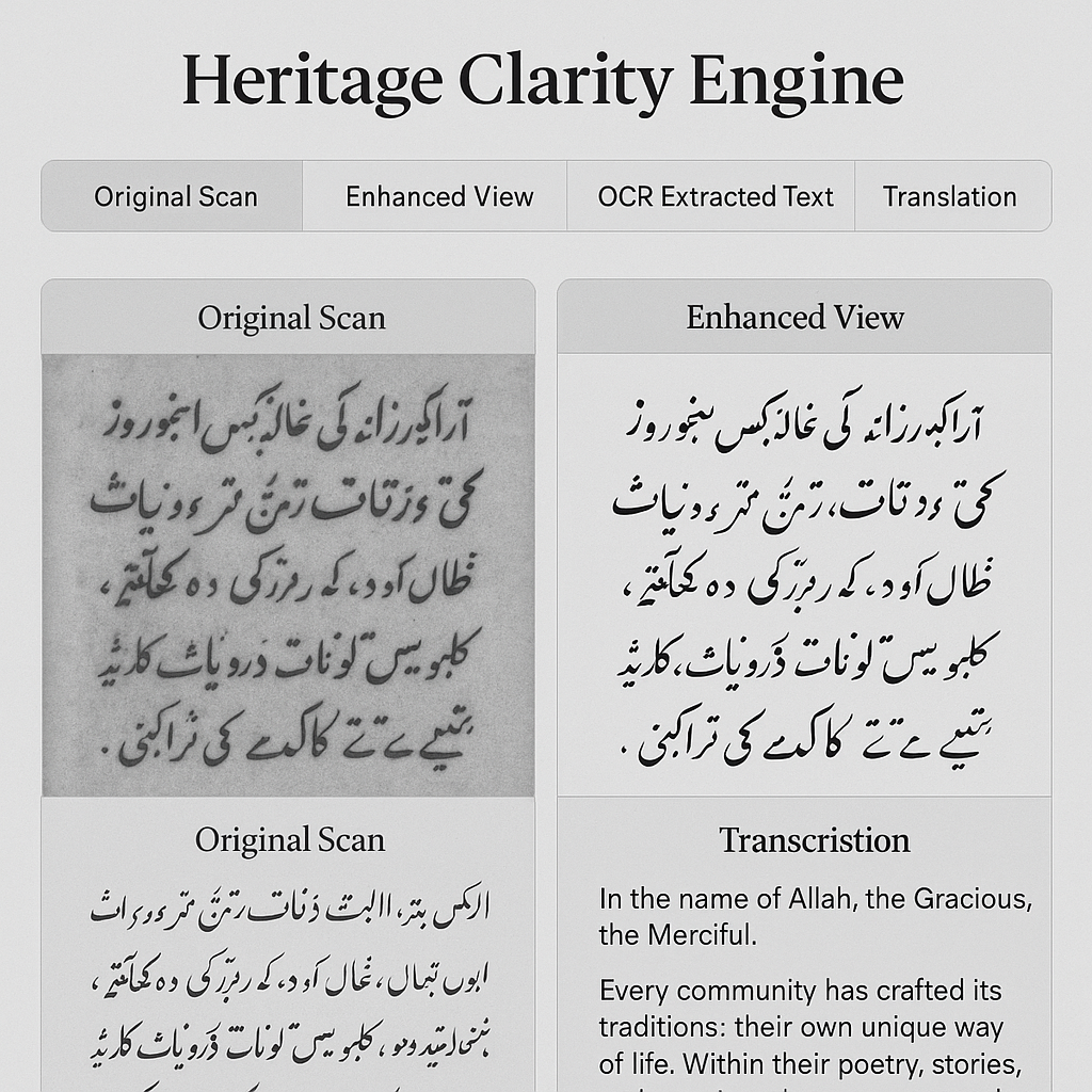 Heritage Clarity Engine